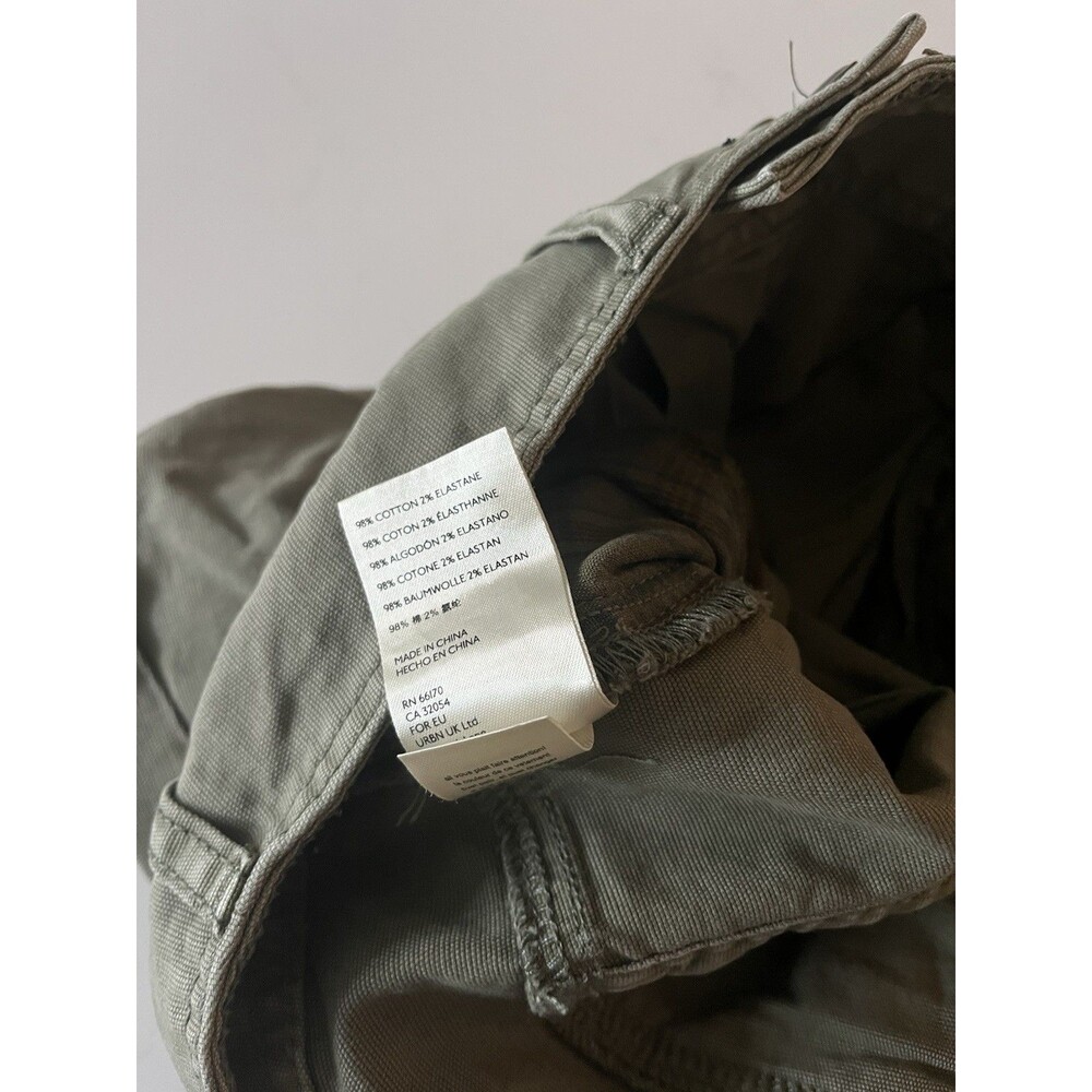 Pilcro Anthropologie High Waisted Pleated Utility Shorts Olive Green Size 29 - Picture 6 of 9